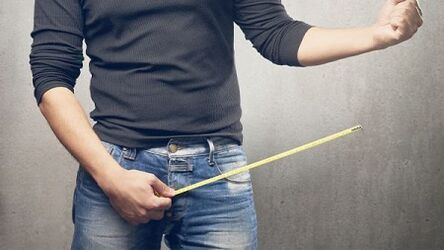 Measurement of penis before its growth
